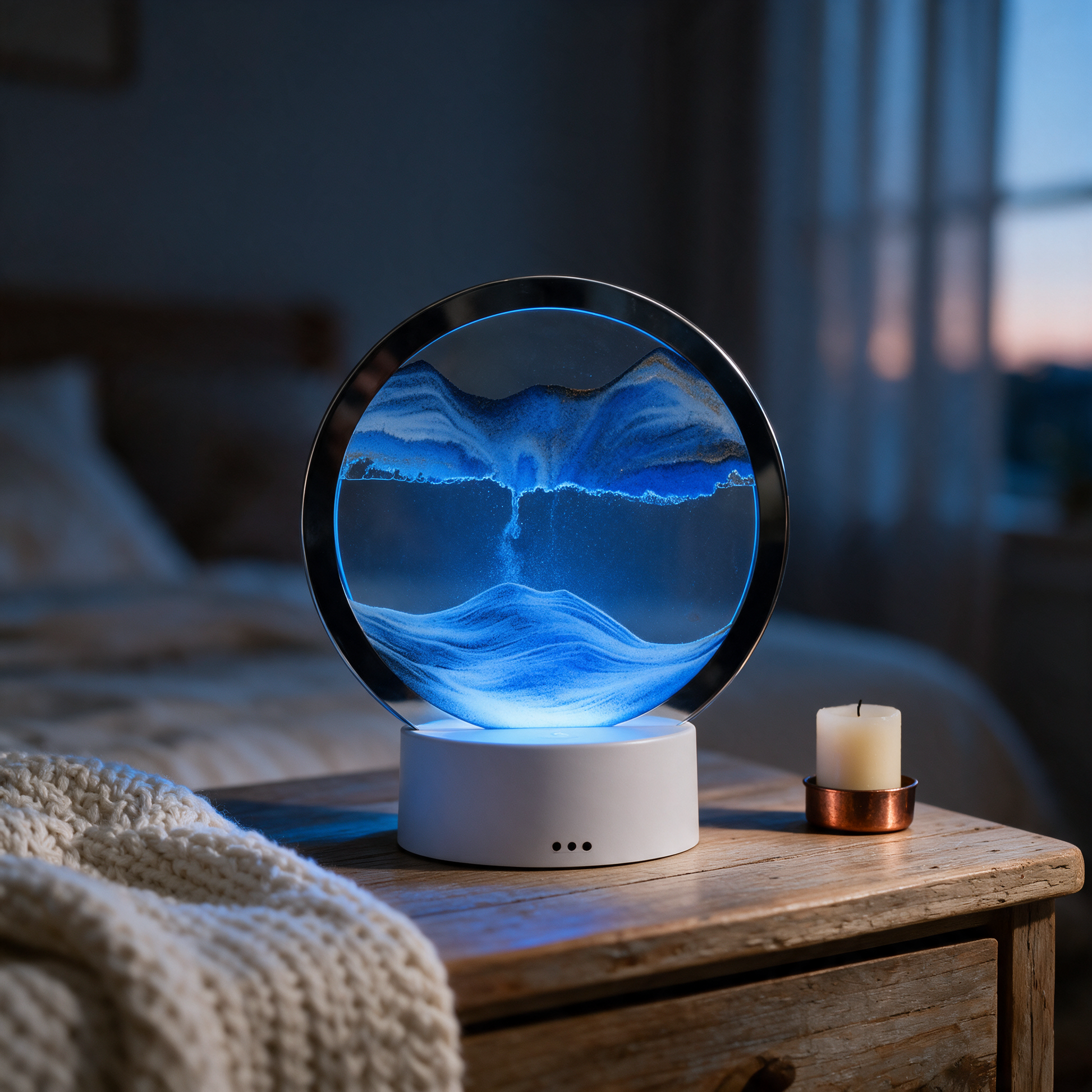 Blue - nightstand lit