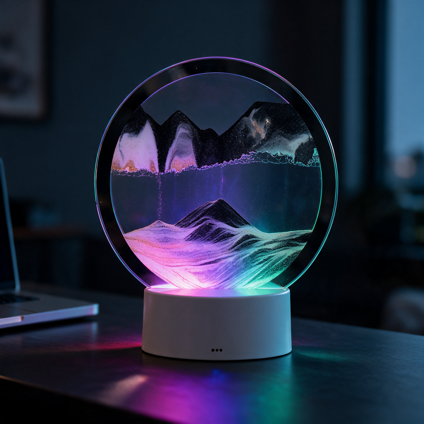 Black - desk lit