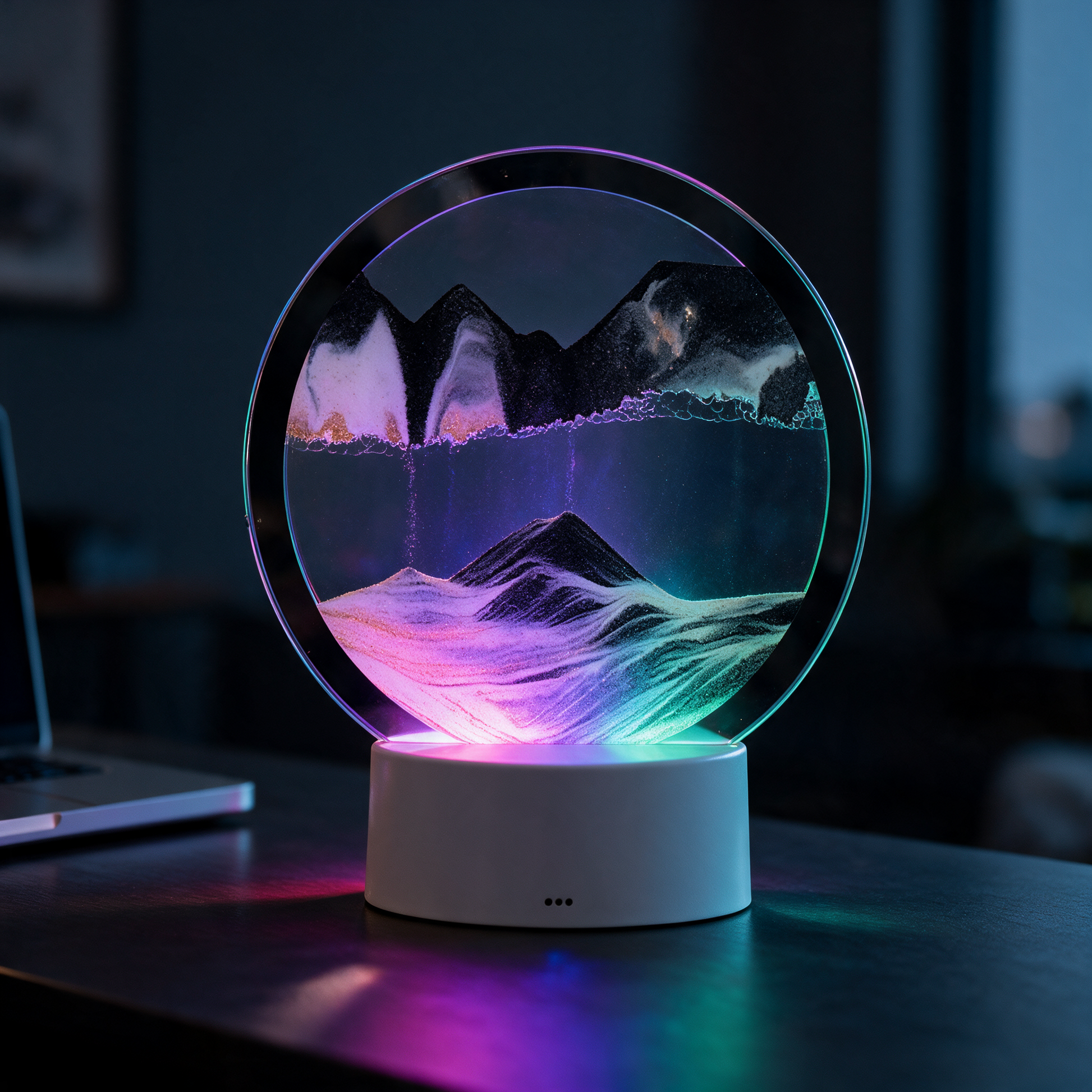 Black - desk lit