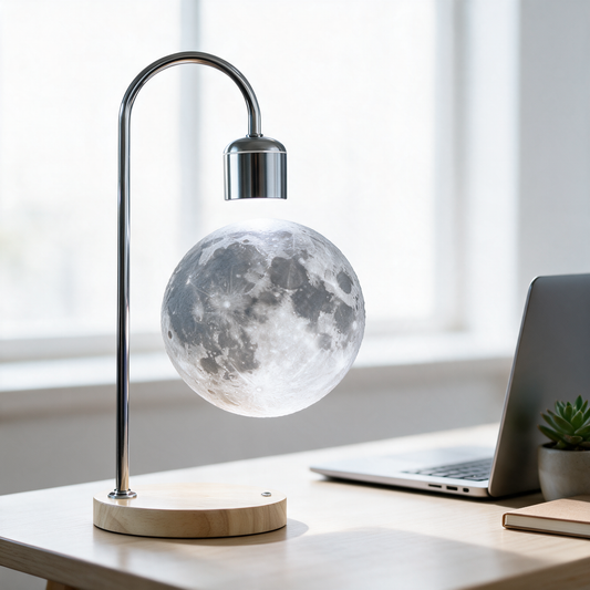Moon Light - cool white, desk with laptop