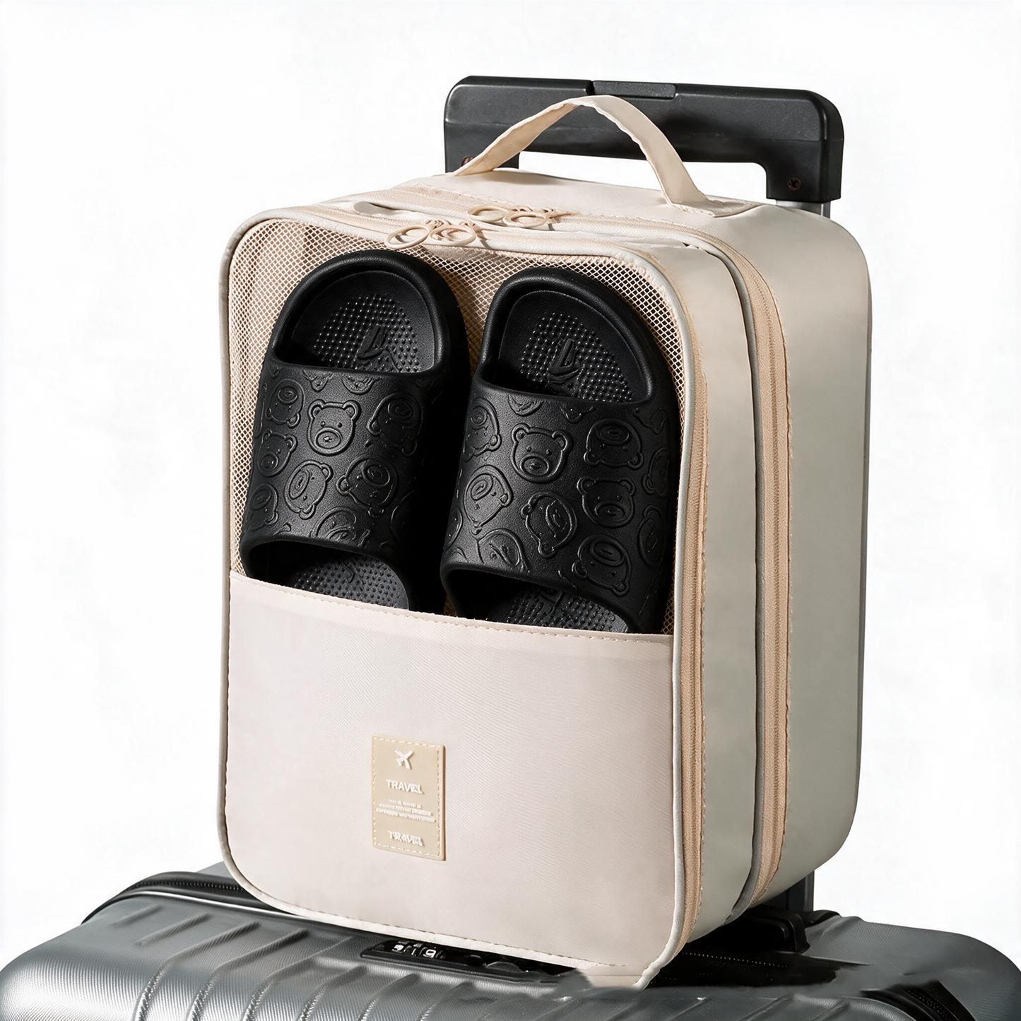 The Shoe Cube — Three-Layer Travel Organizer
