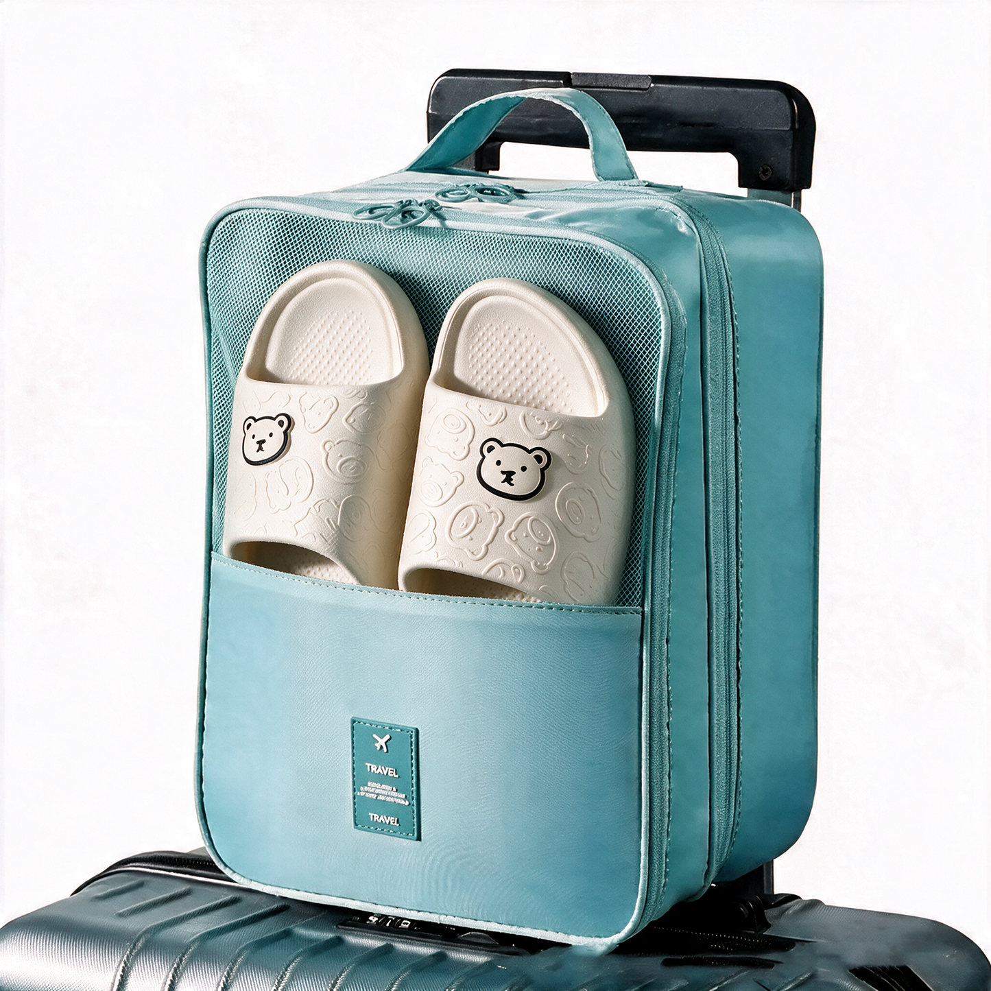 The Shoe Cube — Three-Layer Travel Organizer